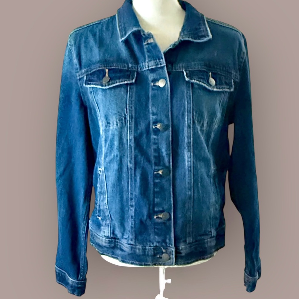 Euc! Universal Thread Freeborn Wash Denim Jacket - image 2